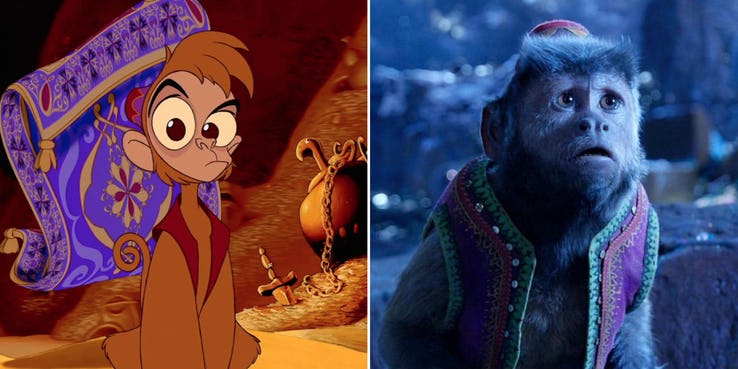 Aladdin Live Action Abu Comparison Aladdin: İnanmayacaksınız Ama Hiç De Fena Olmamış