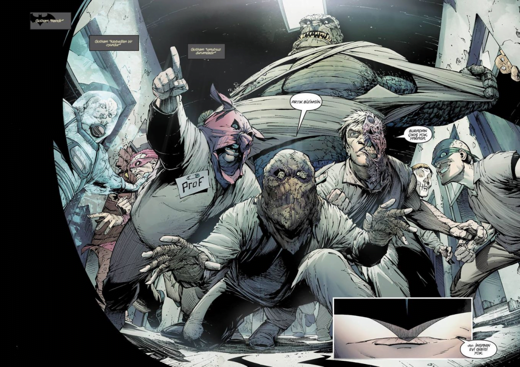 Court of Owls - Modern Bir Batman Klasiği | 1. Bölüm 1 Baykuşlar Divanı çizgi romanının ilk sayısındaki Arkham firarı