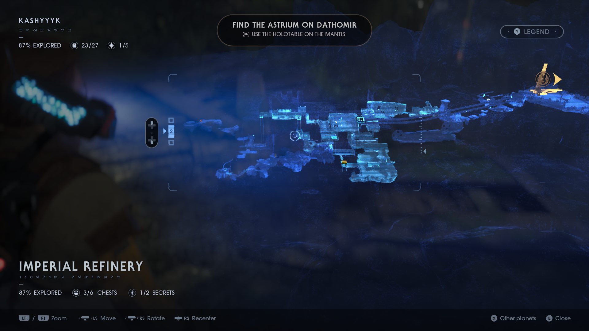 Star Wars Jedi: Fallen Order İncelemesi 6 Jedi Fallen Order holomap