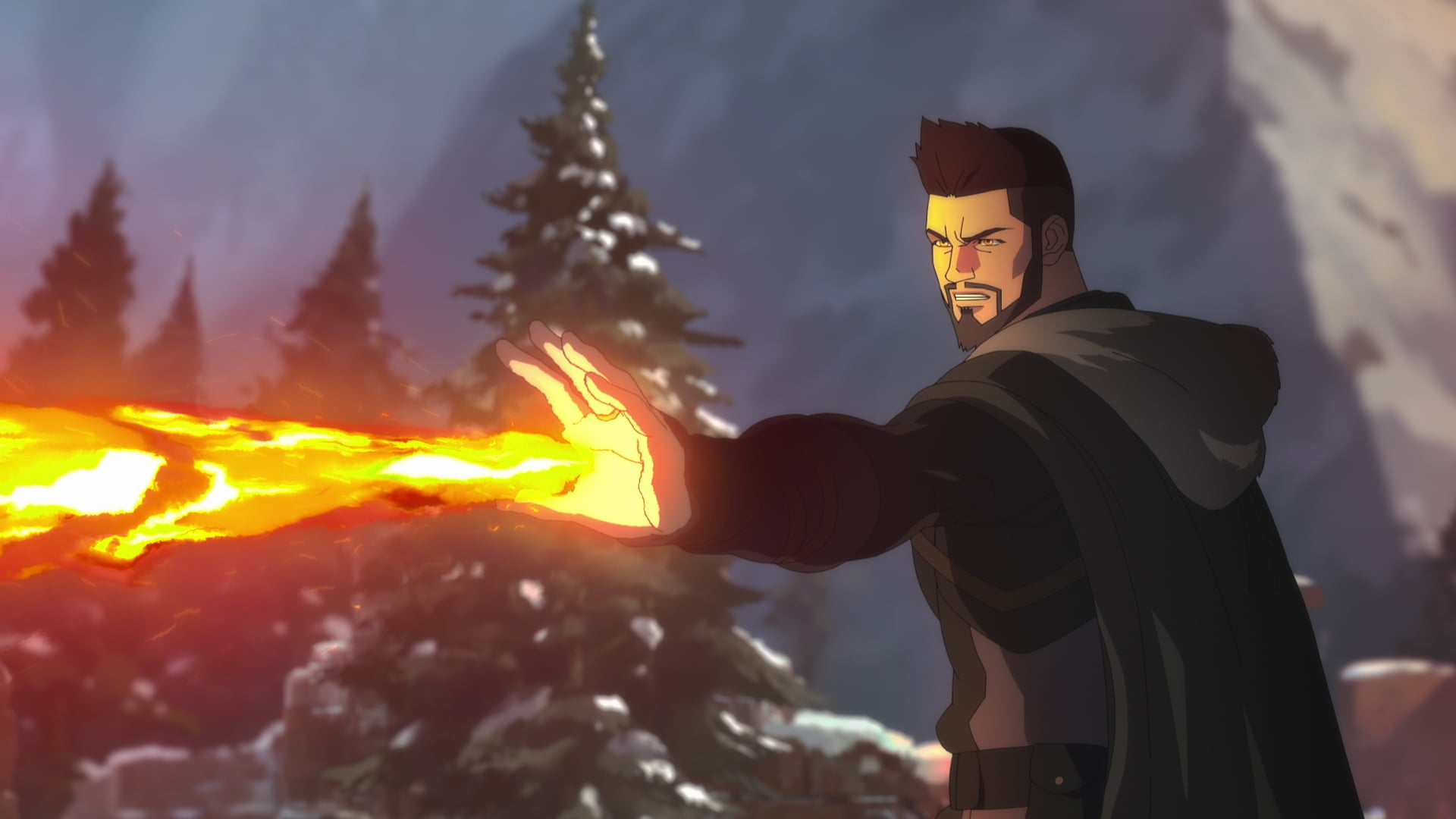 The Witcher: Nightmare of the Wolf 3 The Witcher: Nightmare of the Wolf Igni kullanan Vesemir